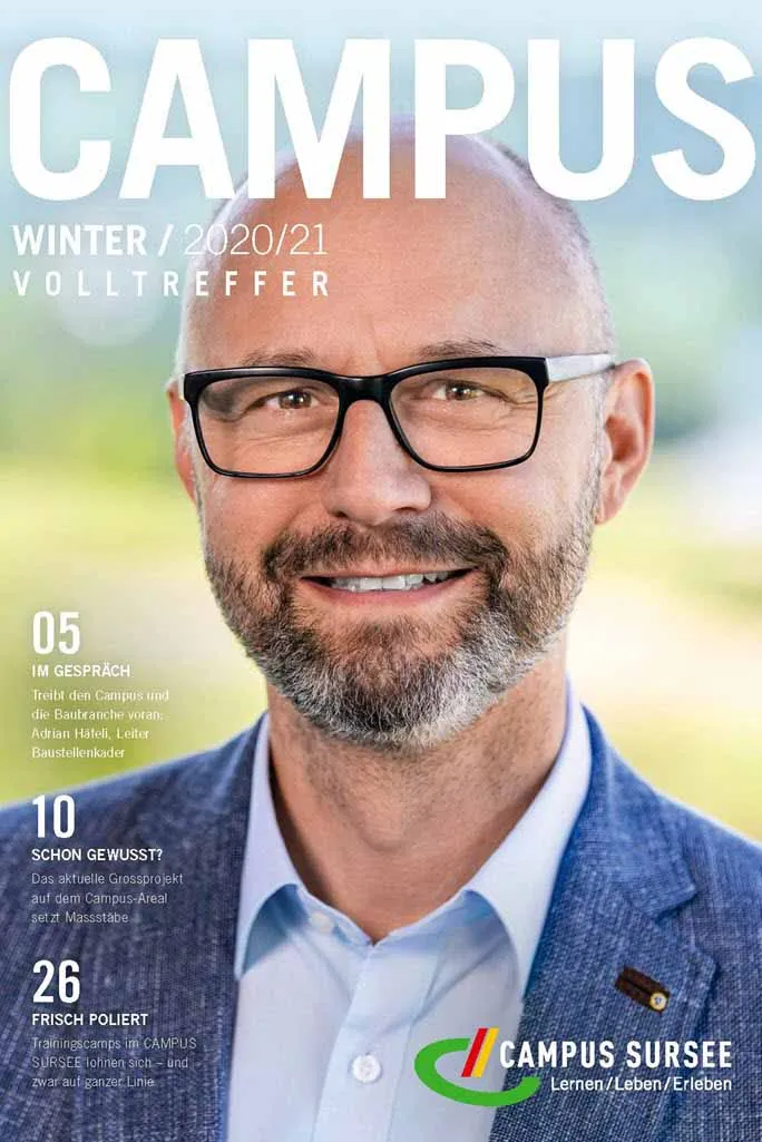 Titelseite CAMPUS Magazin Adrian Häfeli